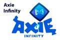 Axie Infinity vector logo text icon Royalty Free Stock Photo