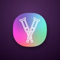 Axillary crutches app icon