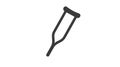 Axillary Crutches icon. Icon related to medical tools. line icon style. Simple vector design editable