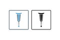 Axillary Crutches icon. Icon related to medical tools. solid icon style