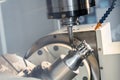 The 5 axis CNC machine Royalty Free Stock Photo