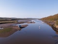 Axmouth estuary in devon Royalty Free Stock Photo