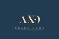 AXO abstract letter logo design Royalty Free Stock Photo