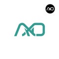 AXO Logo Letter Monogram Design Royalty Free Stock Photo