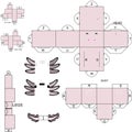 axolotl character cartoon illustration cube craft design