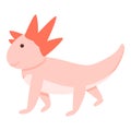 Axolotl icon, cartoon style Royalty Free Stock Photo