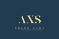 AXS abstract letter logo design Royalty Free Stock Photo