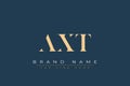 AXT abstract letter logo design Royalty Free Stock Photo