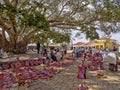 Colorful marketplace in Axum, under the big tree, Ethiopia