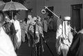 Priest carries the holy ark in a ceremony through the streets