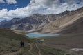 On the way to chandrataal Lake in Spiti Valley Royalty Free Stock Photo