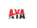 AYA Letter Initial Logo Design Vector Illustration