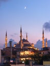 Aya Sofya Mosque And Arabian Moon Royalty Free Stock Photo