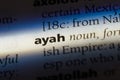 ayah Royalty Free Stock Photo