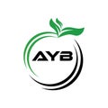 AYB letter logo Design. AYB Simple and modern monogram logo. Abstract Alphabet vector Design Royalty Free Stock Photo