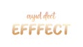 Ayd Dect Efffect in Artistic Golden Text, Vector Graphic, vector design Generative AI Royalty Free Stock Photo