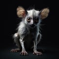 Aye-Aye: The Strangest Lemur in the World and Nocturnal Lemur of Madagascar Royalty Free Stock Photo