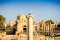 Ayia Kyriaki Chrysopolitissa church in Paphos, Cyprus Royalty Free Stock Photo