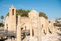 Ayia Kyriaki Chrysopolitissa church in Paphos, Cyprus Royalty Free Stock Photo