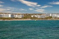 Ayia Napa cityscape with beaches and luxury hotels, Cyprus