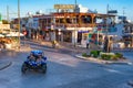 AYIA NAPA, CYPRUS - AUGUST 18, 2016: City centre with tourists r
