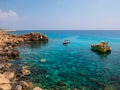 Blue lagoon of Cape Greco Royalty Free Stock Photo