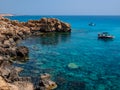 Blue lagoon of Cape Greco Royalty Free Stock Photo