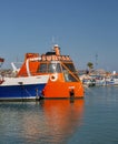 Nemo submarine moored in seaport of Ayia Napa, Cyprus Royalty Free Stock Photo