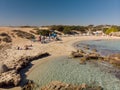 Ayia Napa, Cyprus - November 1. 2018. View on Makronissos Beach and coastline