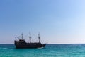 Ayia Napa, Cyprus - September 11, 2019: Tourist ship `Black Pearl Ayia Napa`