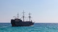 Ayia Napa, Cyprus - September 11, 2019: Tourist ship `Black Pearl Ayia Napa`