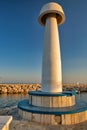 Ayia Napa lighthouse at sunset, Cyprus Royalty Free Stock Photo