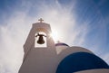 Ayia Thekla Saint Thecla orthodox church near of Ayia Napa and Cavo Greco, Cyprus island, Mediterranean Sea. Bright sunny day Royalty Free Stock Photo