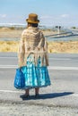 Aymara Indigenous Woman, Bolivia Royalty Free Stock Photo