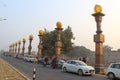 Worship Road (Bhakti Path), Ayodhya, Uttar Pradesh, India Royalty Free Stock Photo