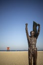 Ayrton Senna bronze statue in Rio de Janeiro Royalty Free Stock Photo