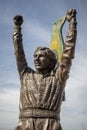 Ayrton Senna bronze statue in Rio de Janeiro Royalty Free Stock Photo