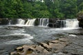 Aysgarth Waterfall in North Yorkshire Royalty Free Stock Photo