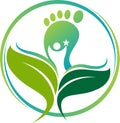 Ayurveda footprint logo