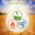 Ayurveda vector illustration