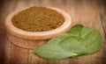 Ayurvedic henna leaves with paste Royalty Free Stock Photo