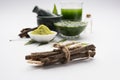 Ayurvedic neem products like paste, powder, oil, juice, tooth care