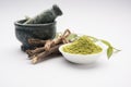 Ayurvedic neem products like paste, powder, oil, juice, tooth care