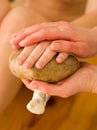 Ayurvedic oil hand massage Royalty Free Stock Photo