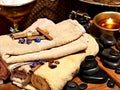 Ayurvedic spa massage still life Royalty Free Stock Photo