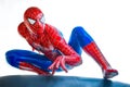 Ayuttaya, Thailand - November 15, 2015 : Spider-Man model sit do Royalty Free Stock Photo