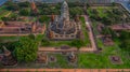 Ayutthaya Historical Park, Phra Nakhon Si Ayutthaya, Ayutthaya, Thailand, view from above Royalty Free Stock Photo