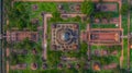 Ayutthaya Historical Park, Phra Nakhon Si Ayutthaya, Ayutthaya, Thailand, view from above