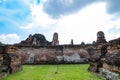 Ayutthaya old city, built with red bricks Royalty Free Stock Photo