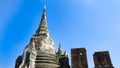 Ayutthaya and the temple founded c.1350 Royalty Free Stock Photo